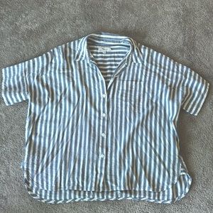Madewell resort shirt, half sleeve button down